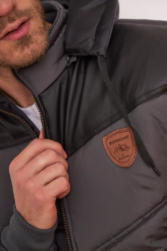 755 - Chaqueta de Abrigo, con cuerina