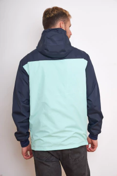 Imagen de 775E - Campera liviana Talle Especial combinada con capucha