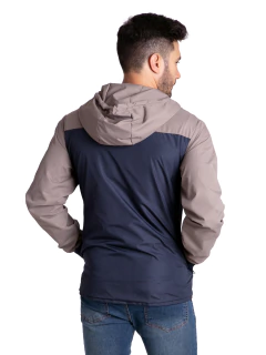 775E - Campera liviana Talle Especial combinada con capucha - comprar online