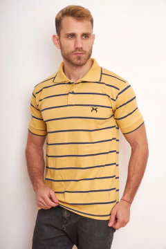 812 - Chomba Rayada Algodón Manga Corta