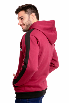 Imagen de 826 - Campera Frisa Vivo en Manga, Con Capucha