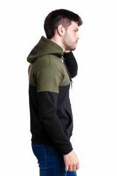 835 - Buzo Frisa Combinado Con Capucha en internet