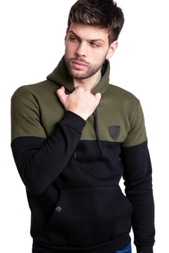 835 - Buzo Frisa Combinado Con Capucha - tienda online