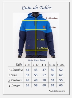 835 - Buzo Frisa Combinado Con Capucha