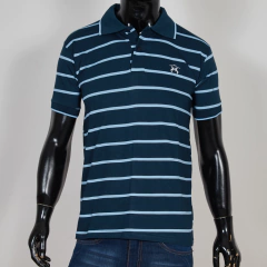 812E - Chomba Rayada Algodón Talle Especial Manga Corta en internet