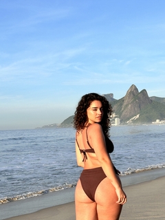 SET BIKINI MAUI TEXTURADA (marrón)