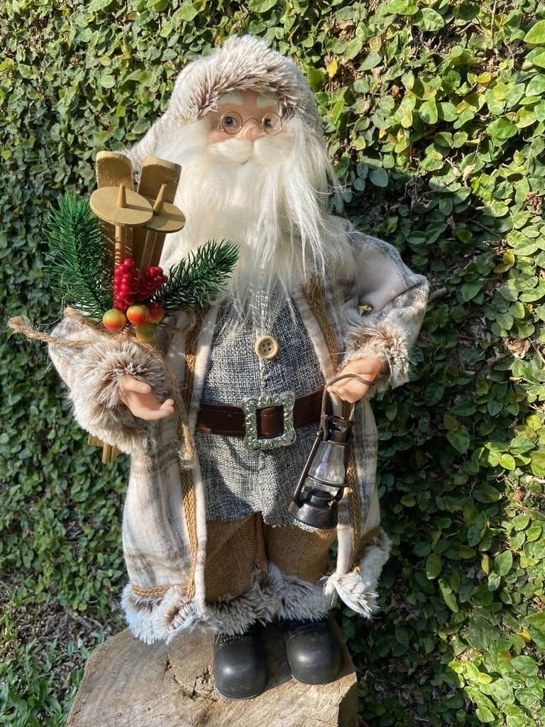 Papai Noel Lenhador 45cm - Em pé