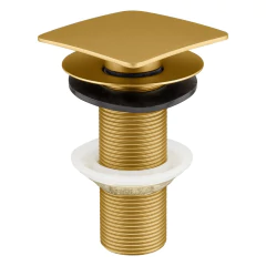 Válvula Para Banheiro Click Quadrada Gold Fani