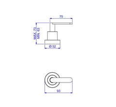 Imagem do Acabamento Registro Pequeno Flex Plus Cromado Deca