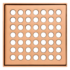 Grelha Ralo Quadrado Pequeno 10X10 Rose Gold Fani na internet