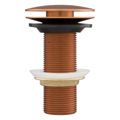 Válvula Para Banheiro Click Redonda Rose Gold Fani - comprar online