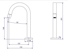 Imagem do Torneira Para Banheiro Tube Bica Baixa Black Matte Deca