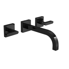 Misturador Para Banheiro Soul Parede Black Noir Deca