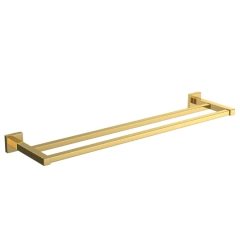 Porta Toalha Quadratta Gold Barra Dupla 60CM 2042.GL83 Deca
