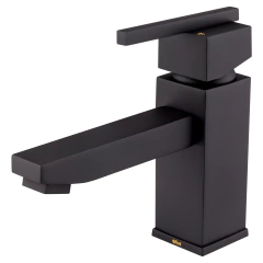 Monocomando Banheiro Bica Baixa Eros 6875 Preto Fosco Fani