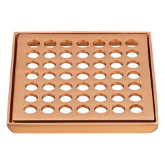 Grelha Ralo Quadrado Pequeno 10X10 Rose Gold Fani - comprar online