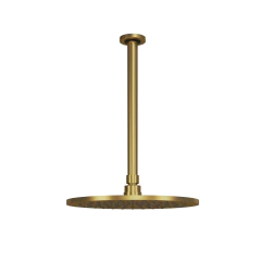 Chuveiro Teto Metal Safira Tubo 30 Cm Gold Fani