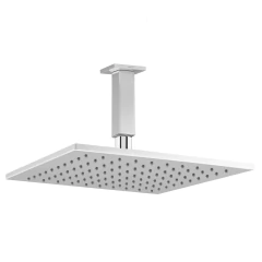 Chuveiro Teto Metal Platina Tubo 10 Cm Cromado Fani