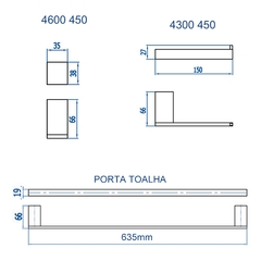 Kit Acessórios Banheiro 03 Peças Horus Cromado Fani - loja online