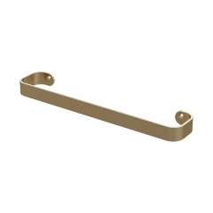 Porta Toalha Reto Curto 30 Cm Soft Champanhe Fani