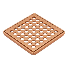 Grelha Ralo Quadrado Pequeno 10X10 Rose Gold Fani