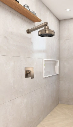 Kit Chuveiro Acqua Plus e Acabamento Unic Corten Matte Deca - Vannkurs Metais