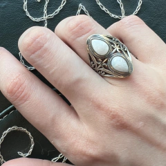 Anel Arwen Undómiel Pedra da Lua (Sob Encomenda)