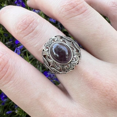 Anel Albus Dumbledore Ametista (Sob Encomenda)