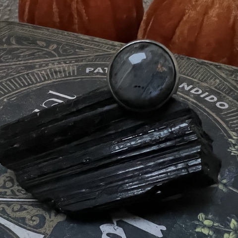 Anel Dark Moon Espectrolita