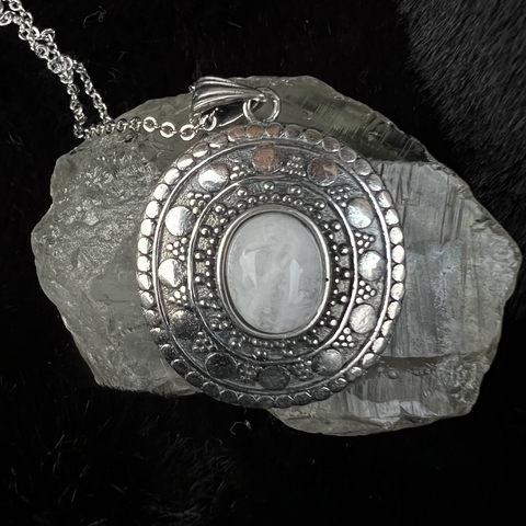 Colar Lancelot Pedra da Lua (Sob Encomenda)