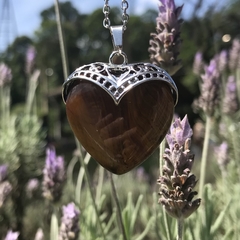 Colar Coração Valente em pedra natural - comprar online