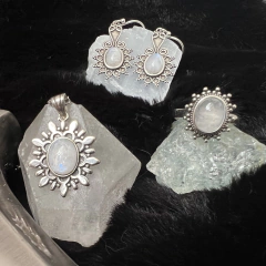 Brincos Light of Eärendil (Pedra da Lua) na internet