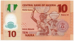 C20 - Cédula da Nigéria 10 Naira 2011 - Polímero FE - comprar online