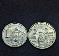 1070 - Duas moedas da Iugoslávia