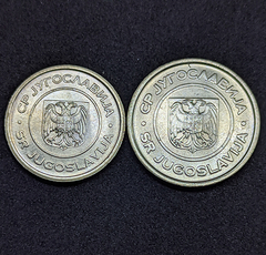 1070 - Duas moedas da Iugoslávia - comprar online