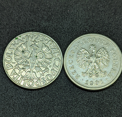 1074 - Duas moedas da Polônia - comprar online