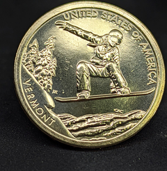124 - Estados Unidos da América 1 dólar, 2022 D - Snowboard