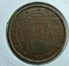1325 - Espanha 5 cêntimos de euro, 1999