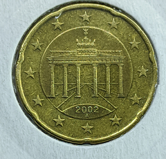 1362 - Alemanha 20 cêntimos de euro, 2002 Cunhagem "A" - Berlin