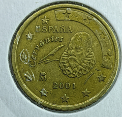 1392 - Espanha 50 cêntimos de euro 2001
