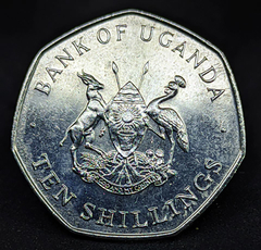 1886 - Uganda 10 shillings, 1987 - comprar online