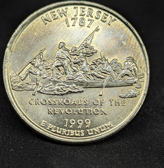 200 - Estados Unidos da América ¼ dólar, 1999 P - Estado de New Jersey
