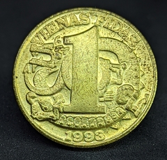 389 - Medalha da Lituânia Vienas Fidas 1993 - Latão