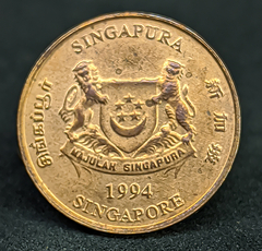 644 - Singapura 1 cêntimo, 1994 - comprar online