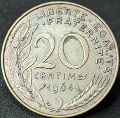 2971 - França 20 cêntimos, 1964