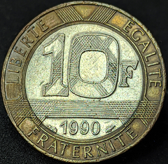 2972 - França 10 francos, 1990