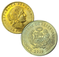 2979 - Duas moedas do Peru - comprar online