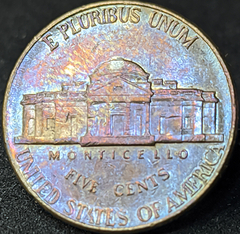 3017 - Estados Unidos 5 cêntimos, 2000 D - Jefferson Nickel - Com linda coloração
