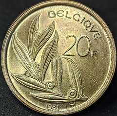 3021 - Bélgica 20 francos, 1981