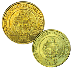 3025 - Duas moedas do Uruguai - comprar online